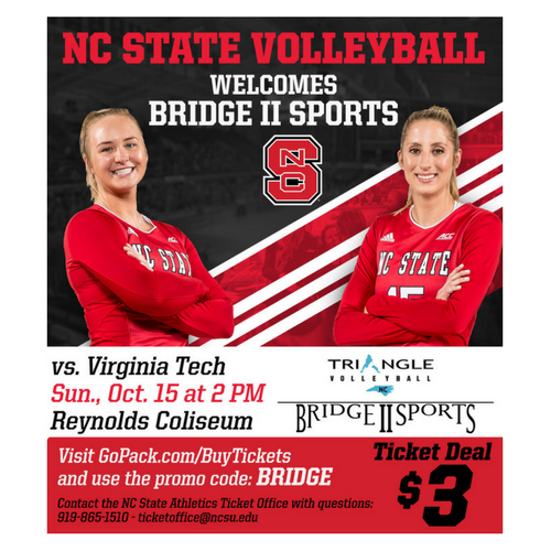 Sit Volleyball Holds Court at NC State Game Bridge II Sports